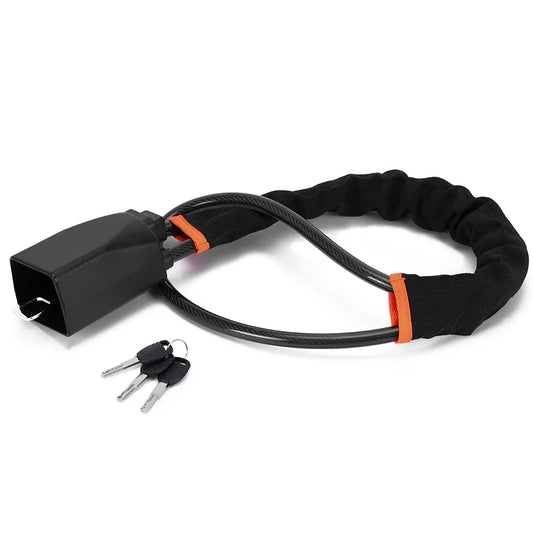 Steel Steering Wheel Lock to Seatbelt – Anti-Theft Car Security Device with 3 Keys, Universal Fit for SUV, Van, Truck