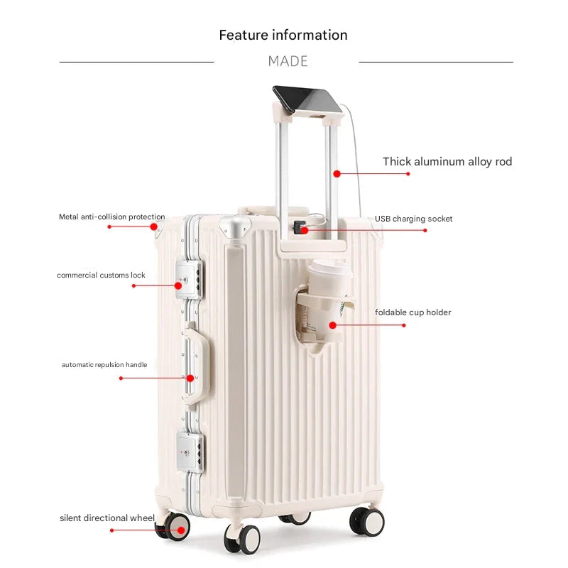 Hardshell Suitcase with Aluminum Frame – Tallinn