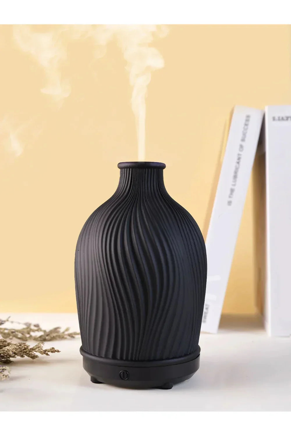 Luxury Ultrasonic Aroma Diffuser with Natural Stone Finish and 6-Hour Run Time