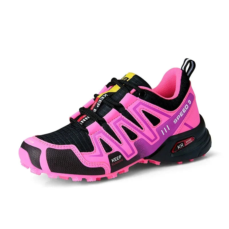 Outdoor Cycling & Hiking Shoes – Breathable Rubber Sole, Lightweight Mountain Climbing Sneakers for Running & Sports
