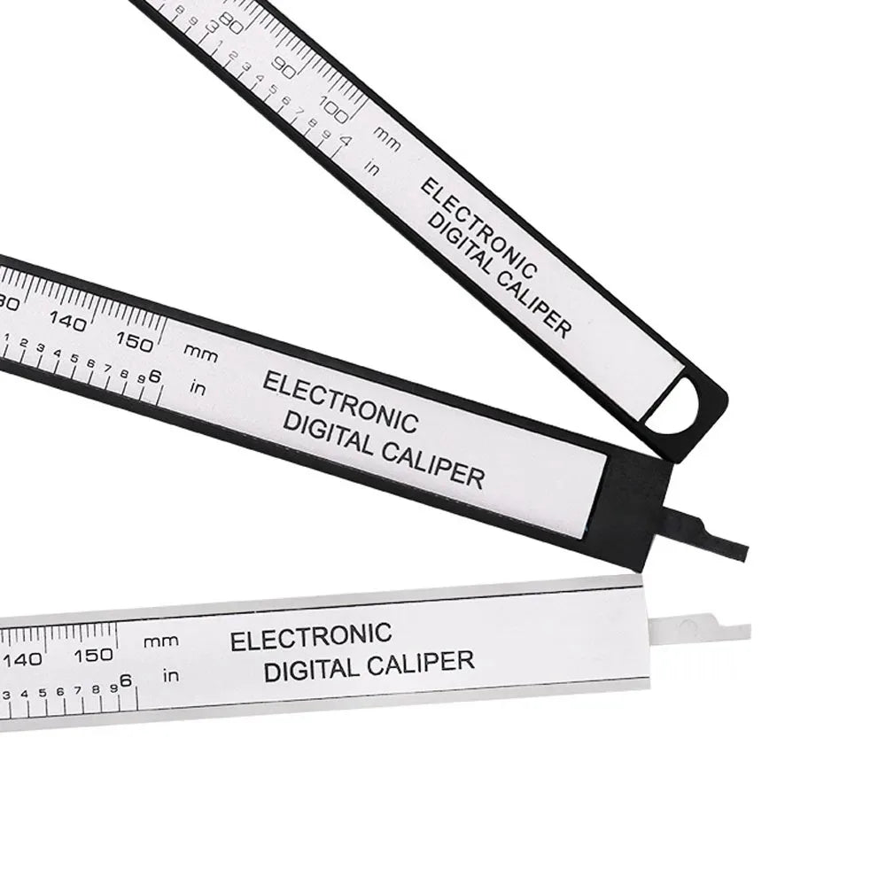 Electronic Digital Caliper – 100mm/150mm Carbon Fiber Vernier Gauge with LCD Display for Precision Measuring