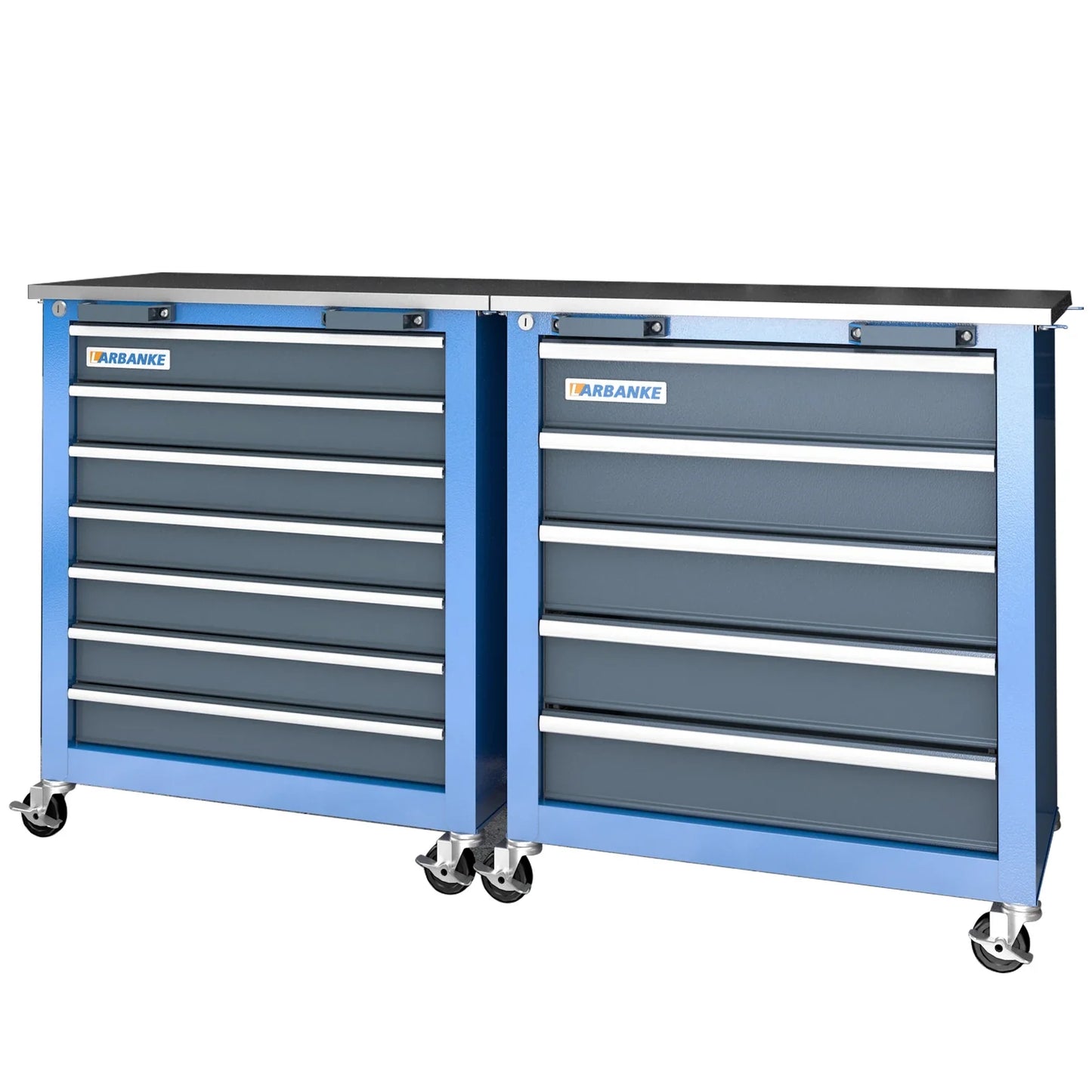 Tool Cabinet with 7-Drawer and 5-Drawer Tool Chests