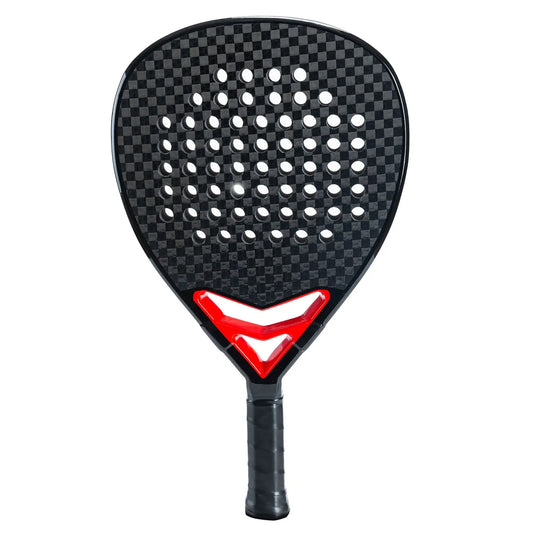 Full Carbon Padel Racket – Lightweight Frosted Surface Paddle Tennis Racquet for Beginners & All-Level Players