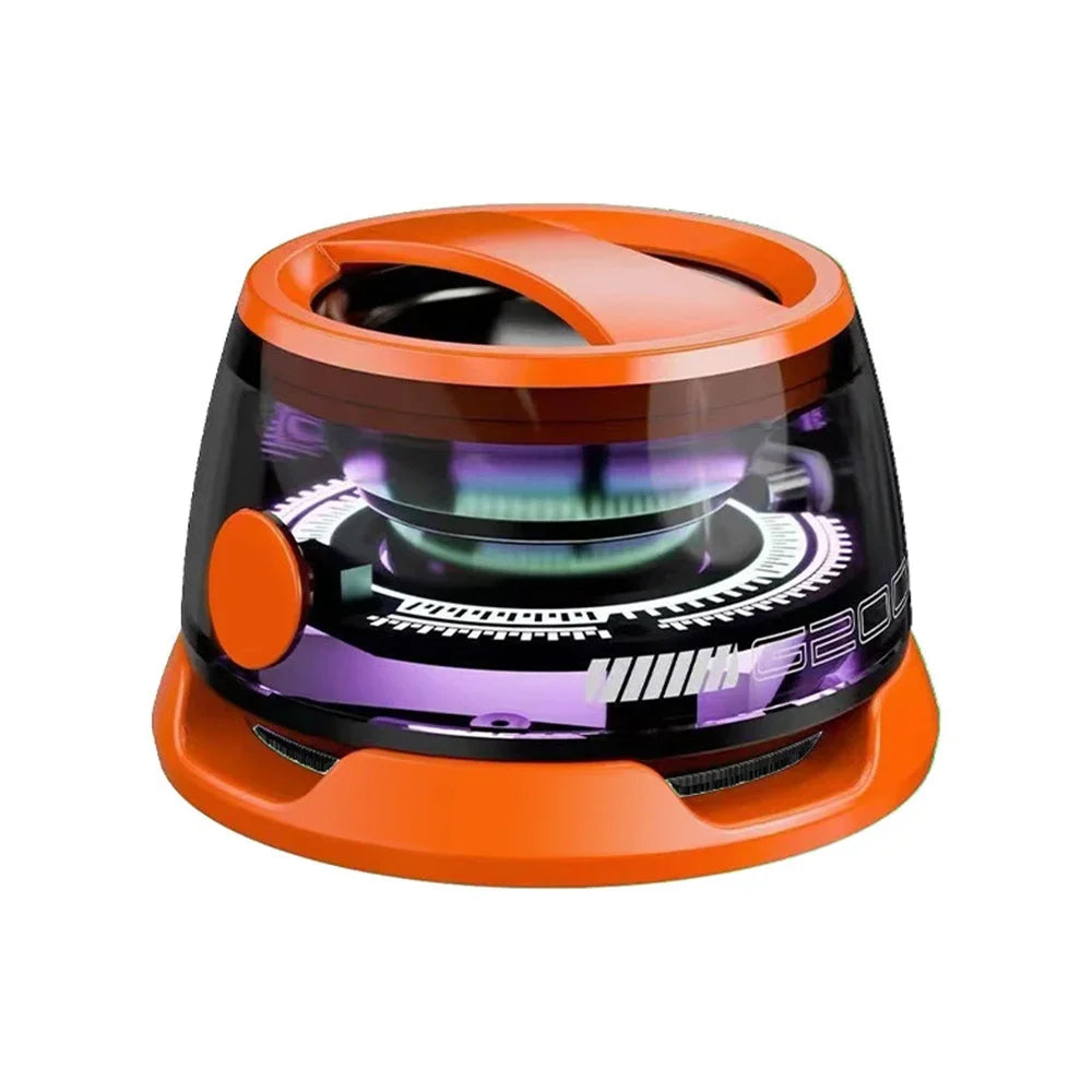 G200 Mini Bluetooth Speaker – RGB Light, Magnetic Mount, BT5.3, Wireless, 7H Playback, Phone Holder, Portable Sound Box