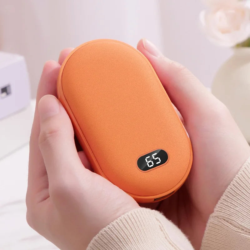 2-in-1 10000mAh Hand Warmer & Power Bank – Quick Heating, USB Rechargeable, Portable Winter Essential