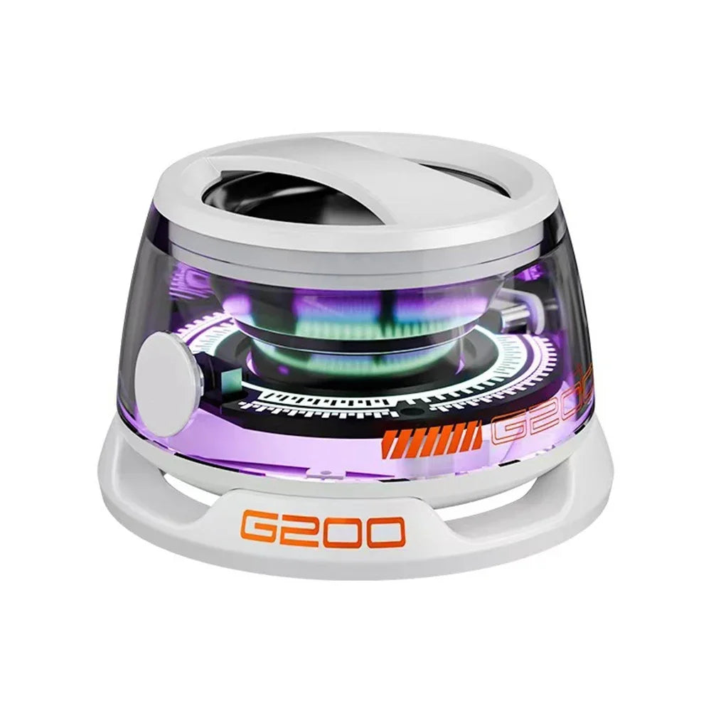 G200 Mini Bluetooth Speaker – RGB Light, Magnetic Mount, BT5.3, Wireless, 7H Playback, Phone Holder, Portable Sound Box