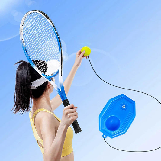 Avichic™ Portable Solo Tennis Trainer – Rebound Ball with String for Self Practice & Skill Training