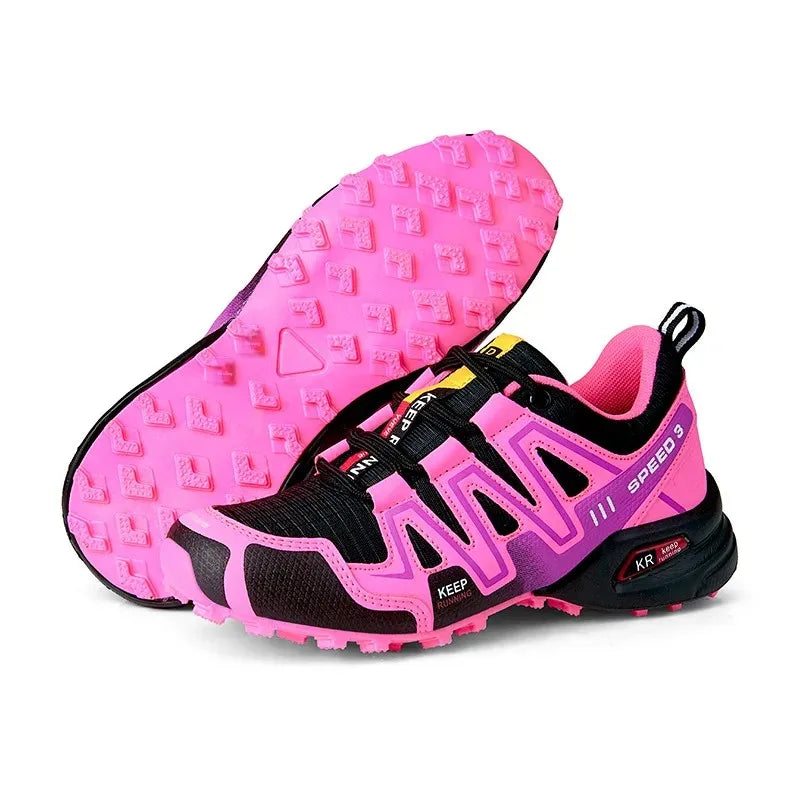 Outdoor Cycling & Hiking Shoes – Breathable Rubber Sole, Lightweight Mountain Climbing Sneakers for Running & Sports