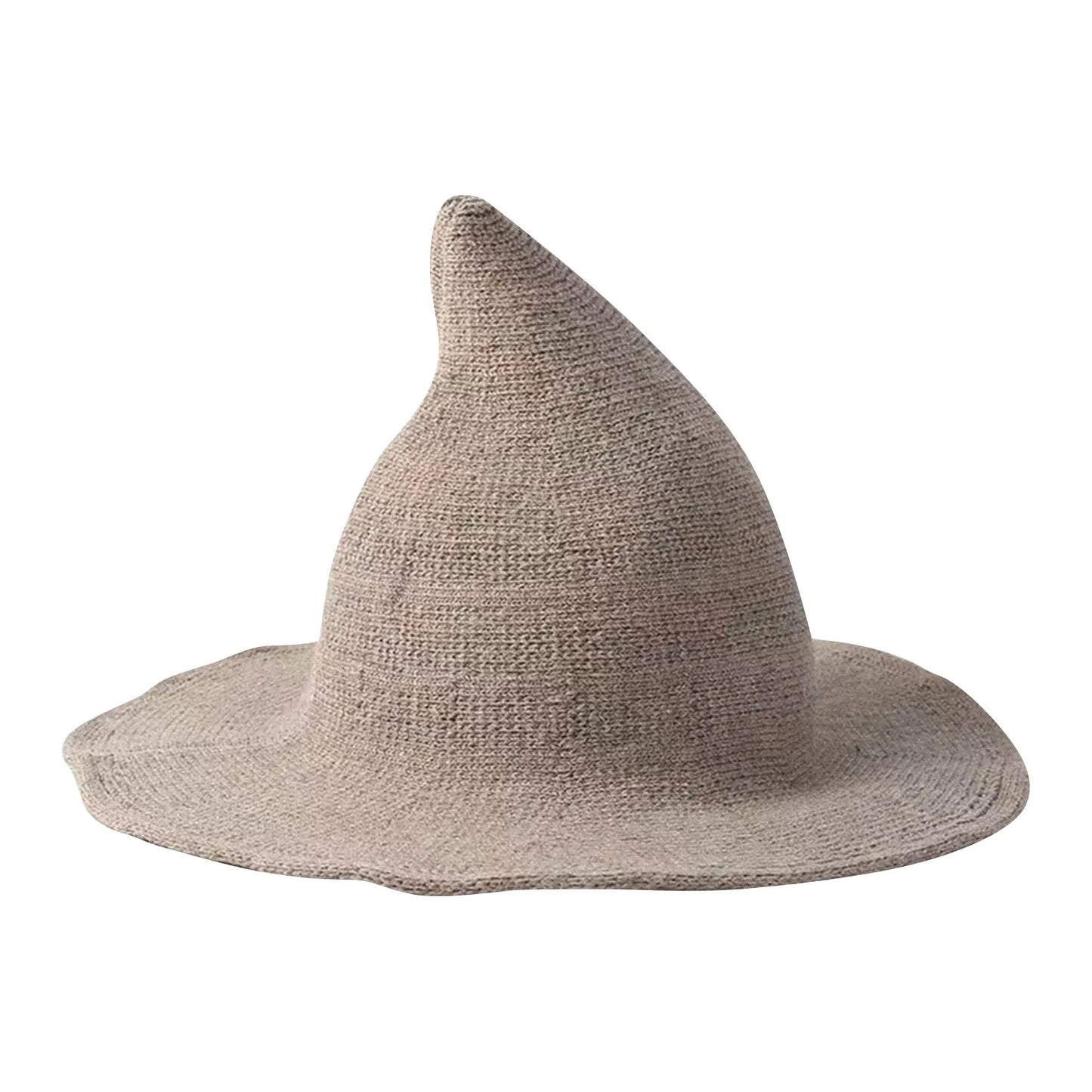 Foldable Women’s Witch Hat – Warm Crochet Pointed Winter Costume Hat for Halloween, Festivals & Cosplay Accessories