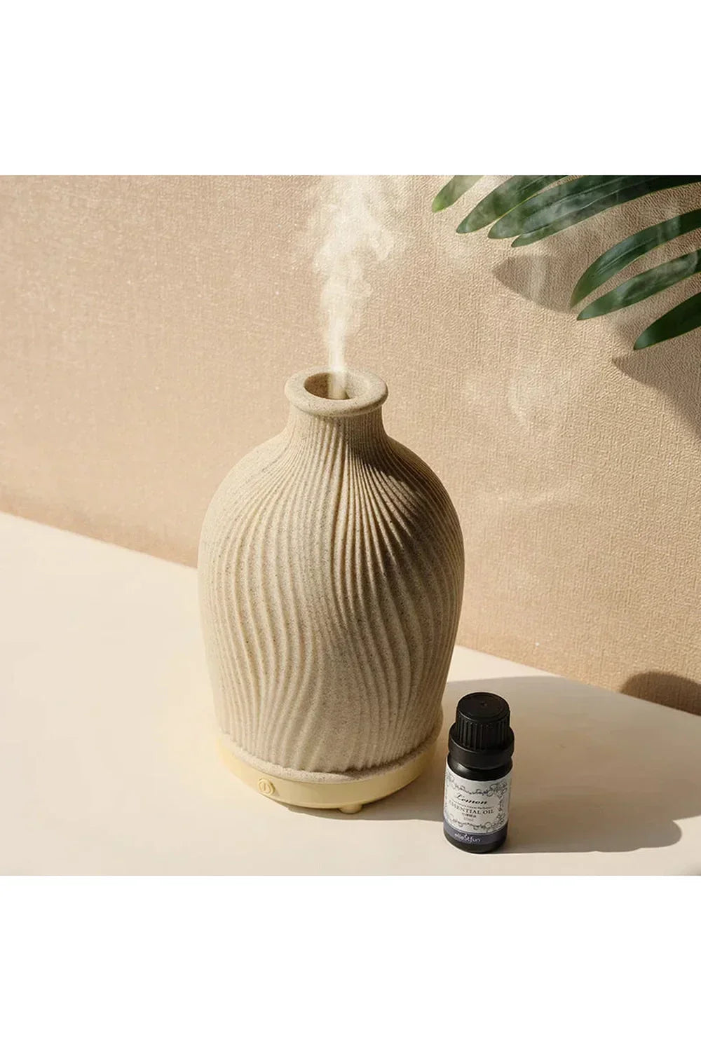 Luxury Ultrasonic Aroma Diffuser with Natural Stone Finish and 6-Hour Run Time