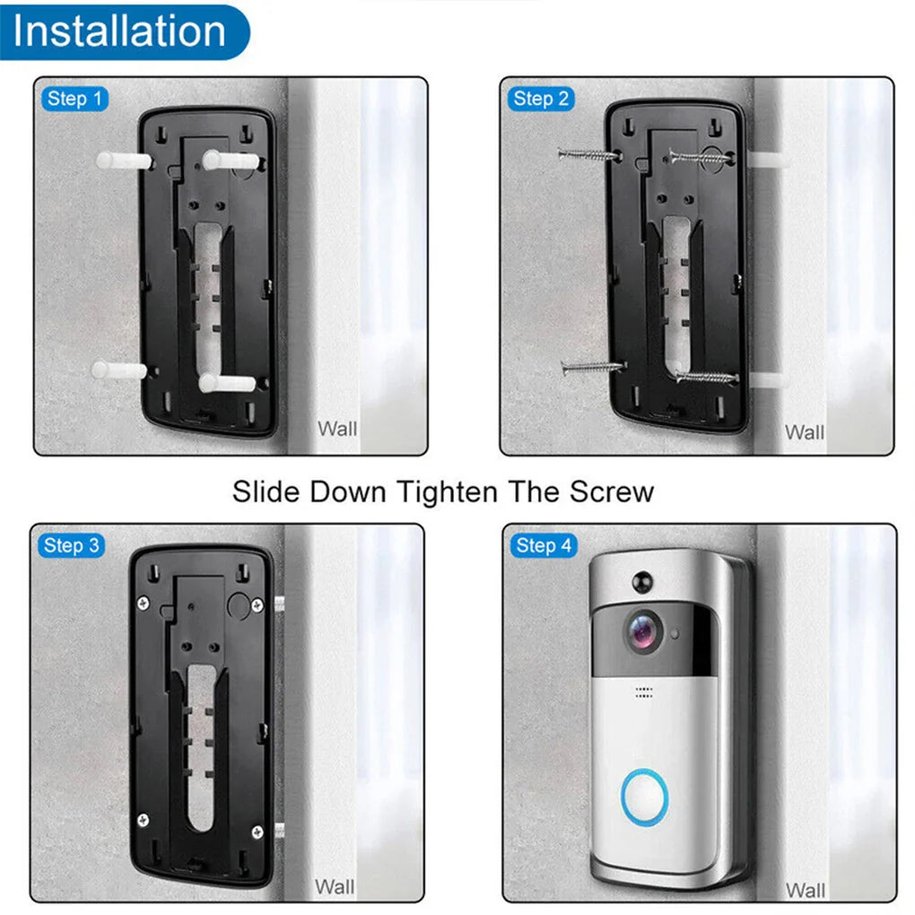Wireless Battery Video Doorbell with Camera | Smart WiFi Doorbell with Two-Way Audio, Motion Detection, Person & Package Alerts | Easy Install