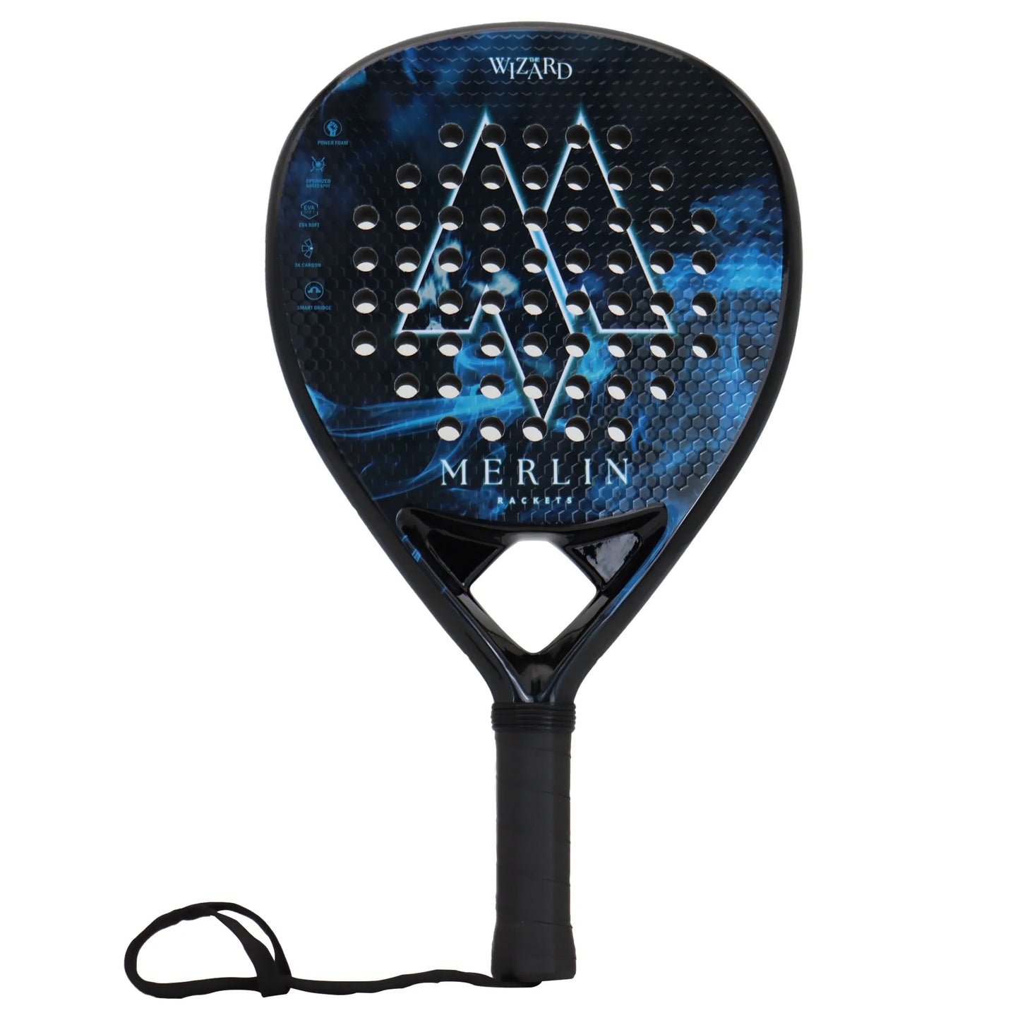 Full Carbon Padel Racket – Lightweight Frosted Surface Paddle Tennis Racquet for Beginners & All-Level Players