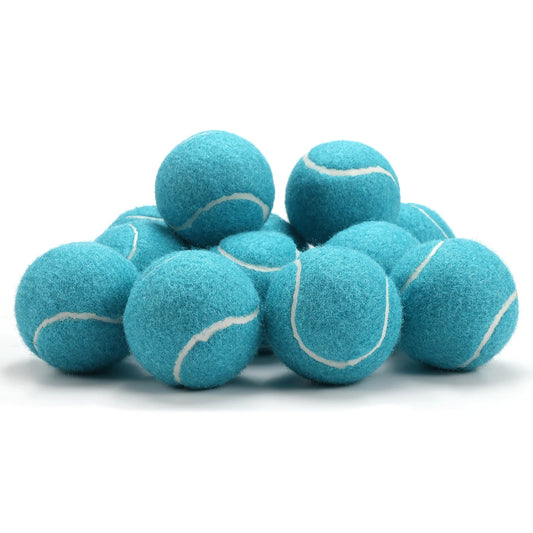 Avichic™ 12-Piece Tennis Balls Set – High-Elasticity Practice Balls with Mesh Carry Bag for Sports & Outdoor Play
