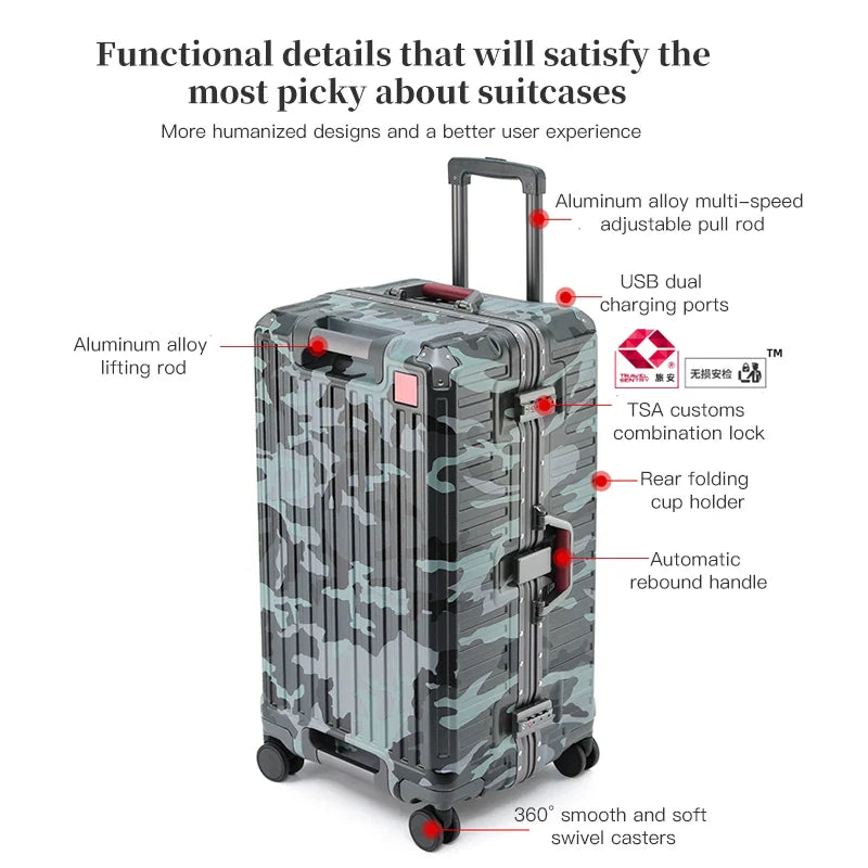 Wide Handle Hardshell Suitcase – Zagreb