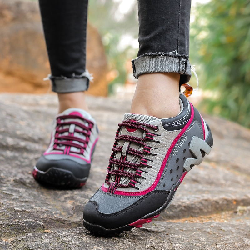 Ultimate Waterproof Hiking Shoes: Genuine Leather, Tactical Mountain Boots for Outdoor Adventurers