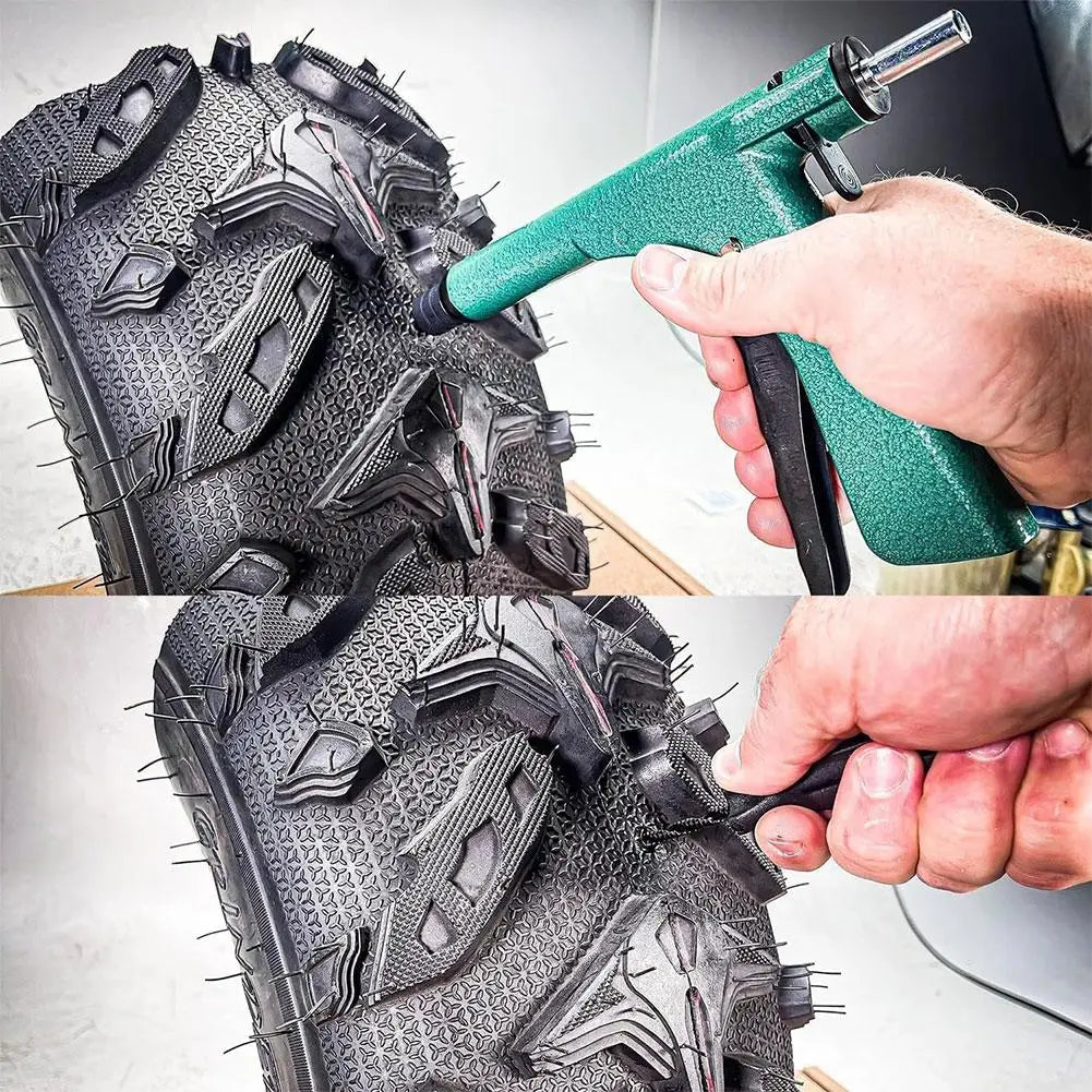 Avichic™ 70PCS Heavy Duty Tubeless Tire Repair Kit – Tire Plug Gun Tool for Car, Motorcycle & Bike Punctures – Emergency Flat Tire Fix