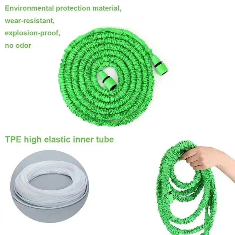 Avichic™ Expandable Garden Hose – High-Pressure Magic Water Hose with Multi-Function Spray Gun for Car Wash & Garden Watering (25–200FT)