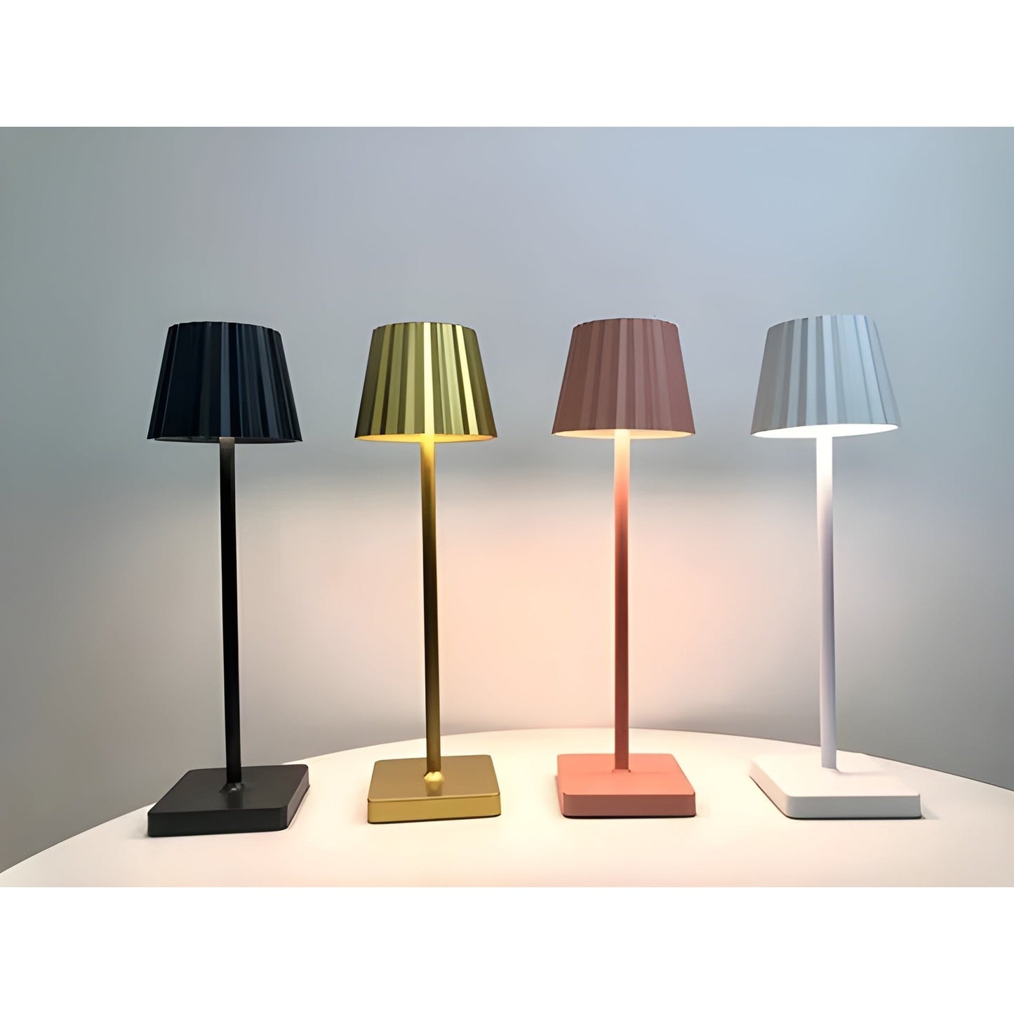 Arlo Wireless Table Lamp | Touch Control & USB Charging for Living Room