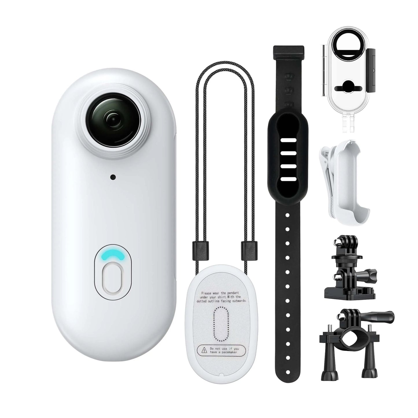 4K Mini WiFi Action Camera – Wearable Thumb-Sized Body Cam with Waterproof Case, Magnetic Clip, and 360° Mount for Sports, Travel & POV Recording