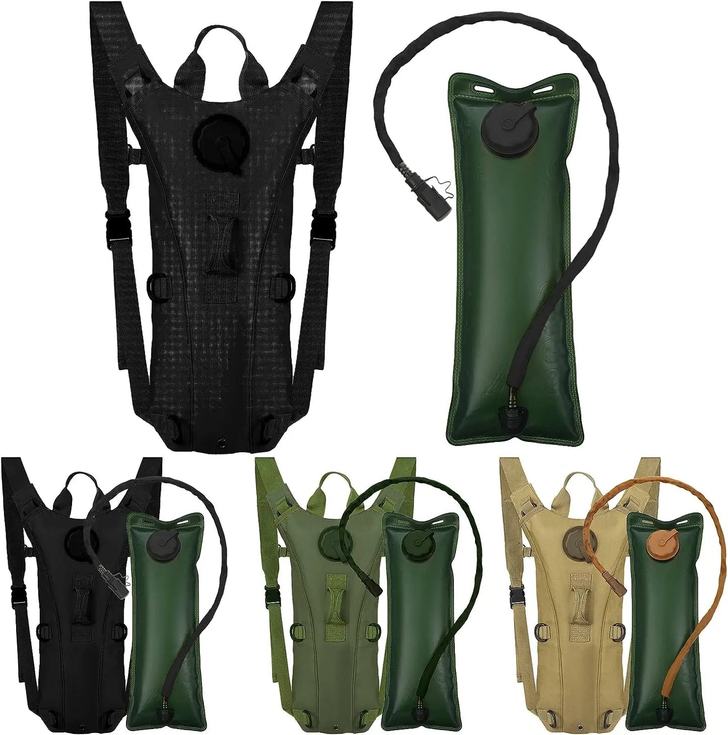 Waterproof Sport Hydration Pack – Lightweight Nylon Backpack with 3L Bladder for Hiking, Cycling, Running, Climbing