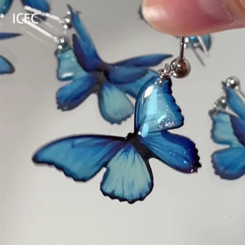 Dreamy Blue Butterfly Earrings