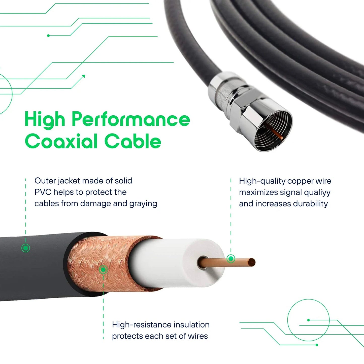 4K HDTV Indoor Digital TV Antenna with 120 Mile Range & 25dBi Signal Booster – Supports VHF/UHF, IEC & F Connector, 3m Cable