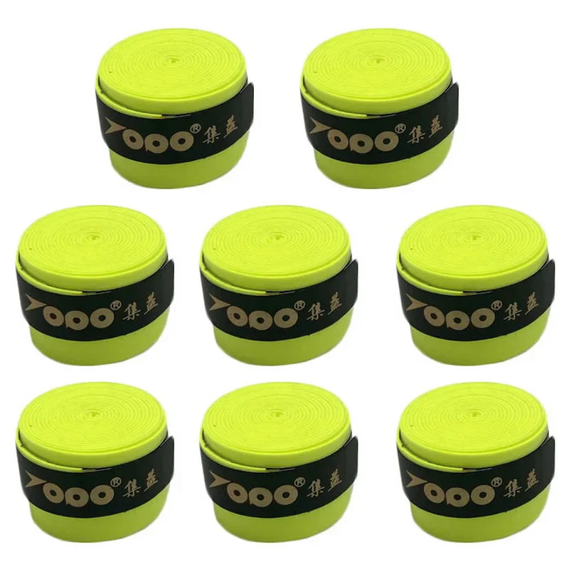 8PCS Racket Overgrip Tape – Anti-Slip, Sweat-Absorbing PU Wrap for Tennis, Padel, Badminton, Squash & Sports Handles