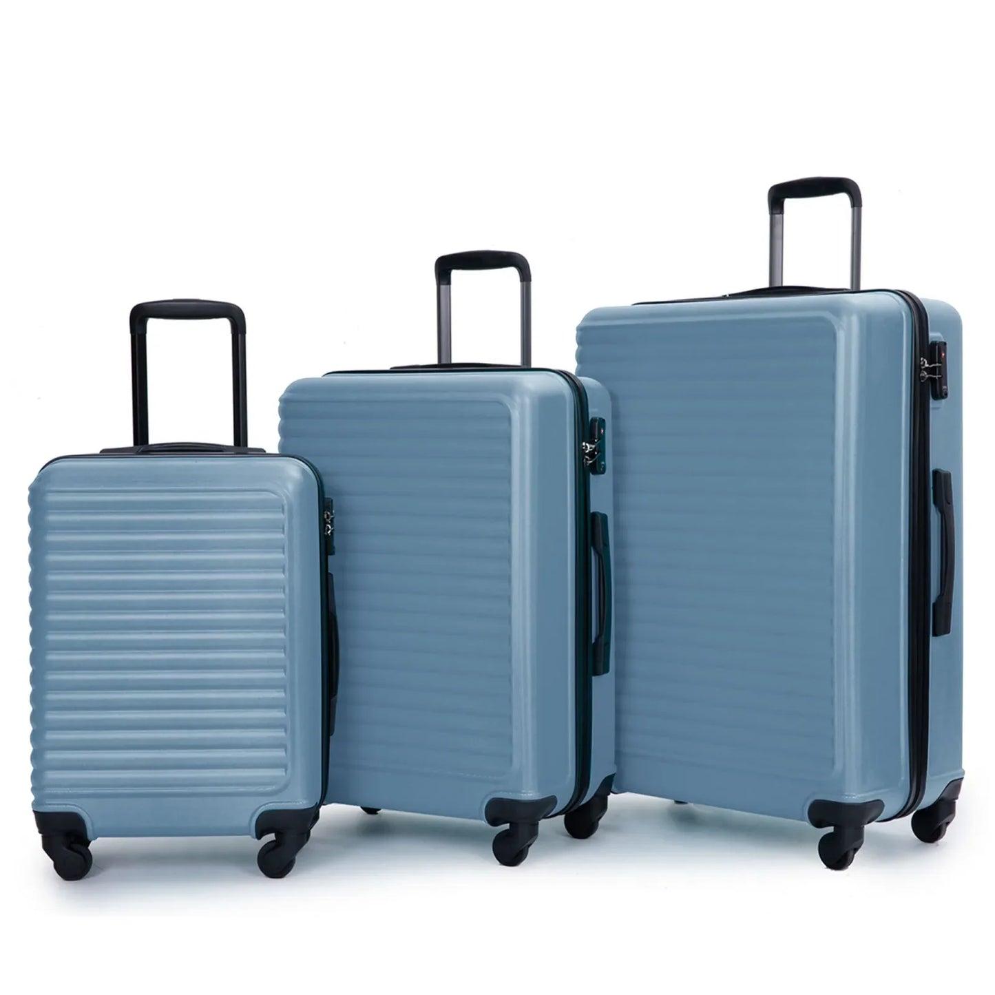 3-Piece Blue ABS Hardshell Luggage Set – Belgrade