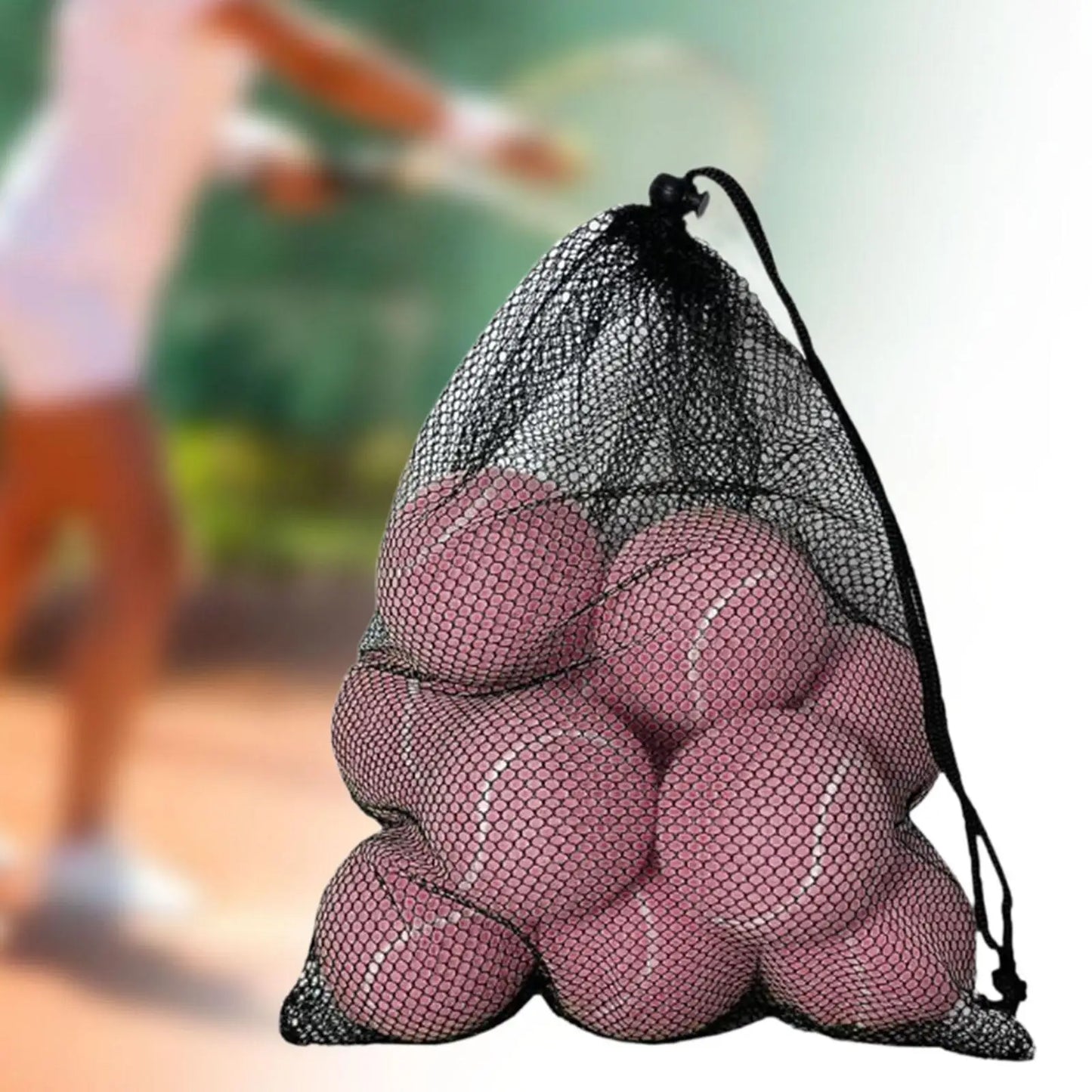 Avichic™ 12-Piece Professional Tennis Balls Set – Durable Training Balls with Drawstring Bag for Indoor & Outdoor Play