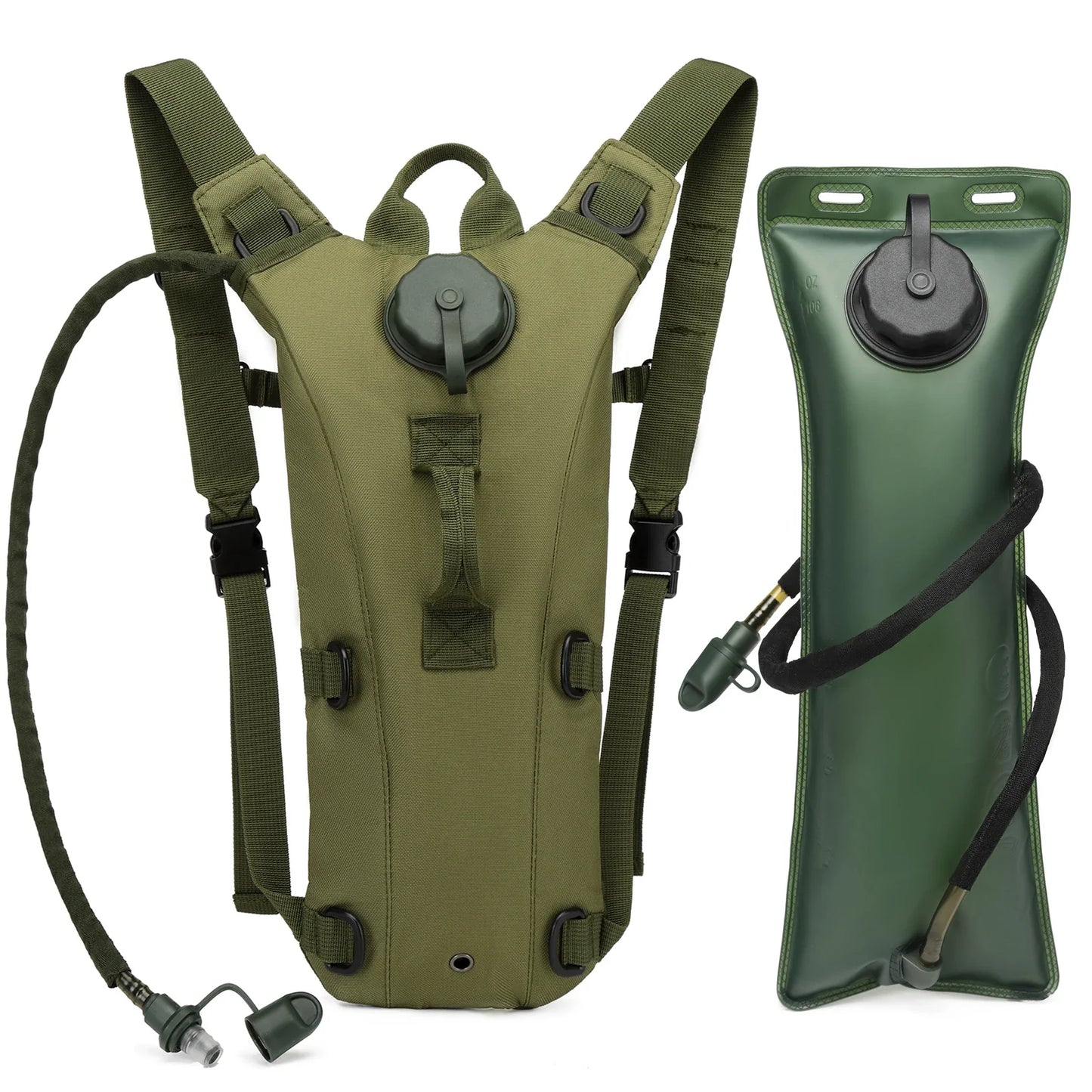 Waterproof Sport Hydration Pack – Lightweight Nylon Backpack with 3L Bladder for Hiking, Cycling, Running, Climbing