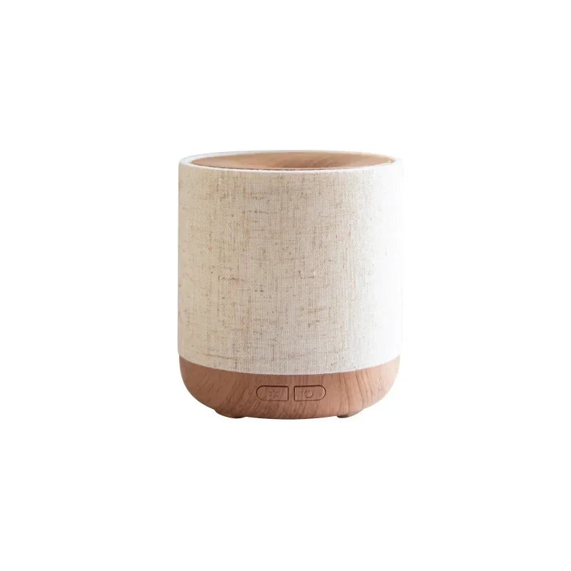 Ultrasonic Fabric Aroma Diffuser with Humidifier, Remote Control, and Color Light – 500ml Capacity