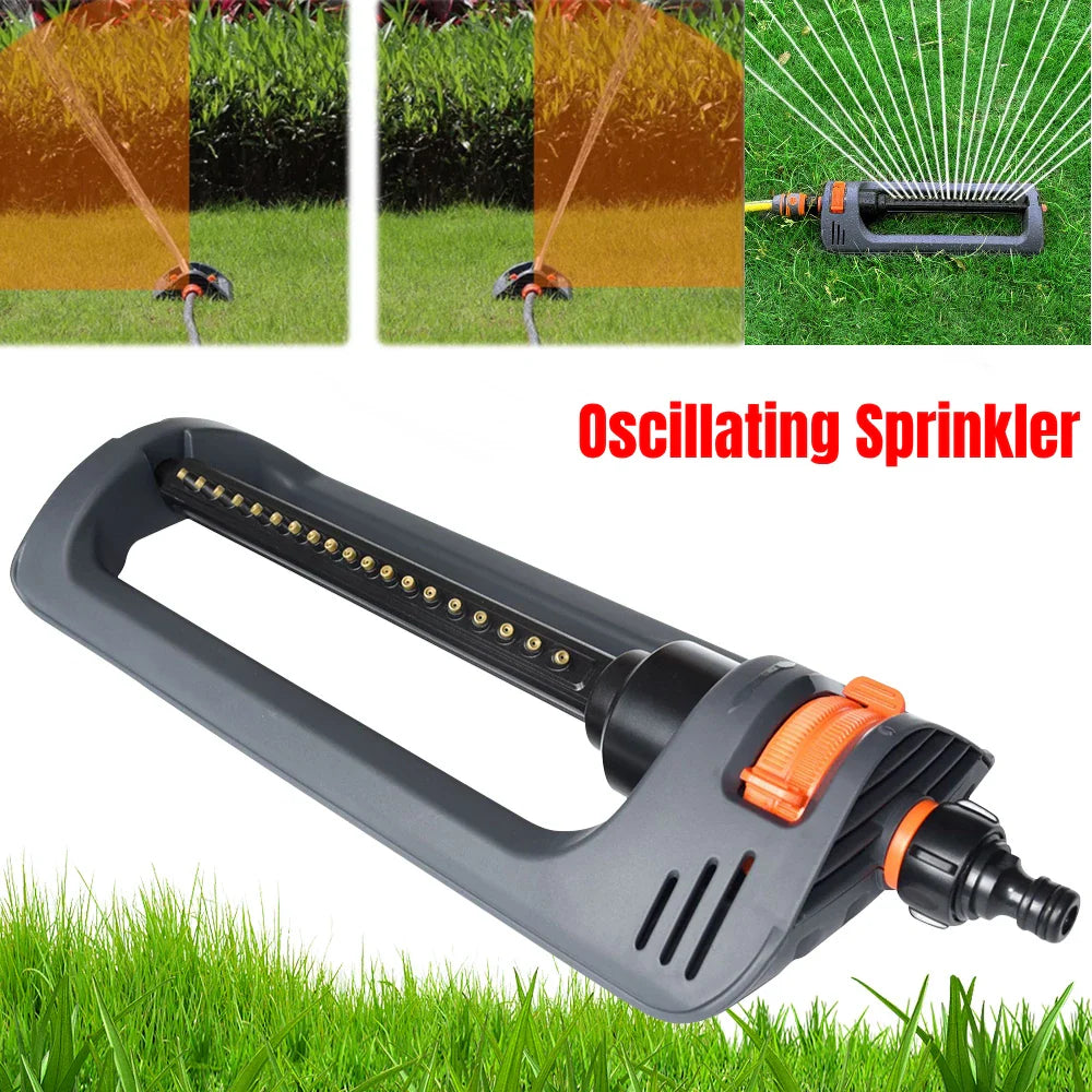 Avichic™ 19-Nozzle Oscillating Lawn Sprinkler – 4 Spray Modes, Swing Irrigation Sprayer for Large Yard & Garden Watering