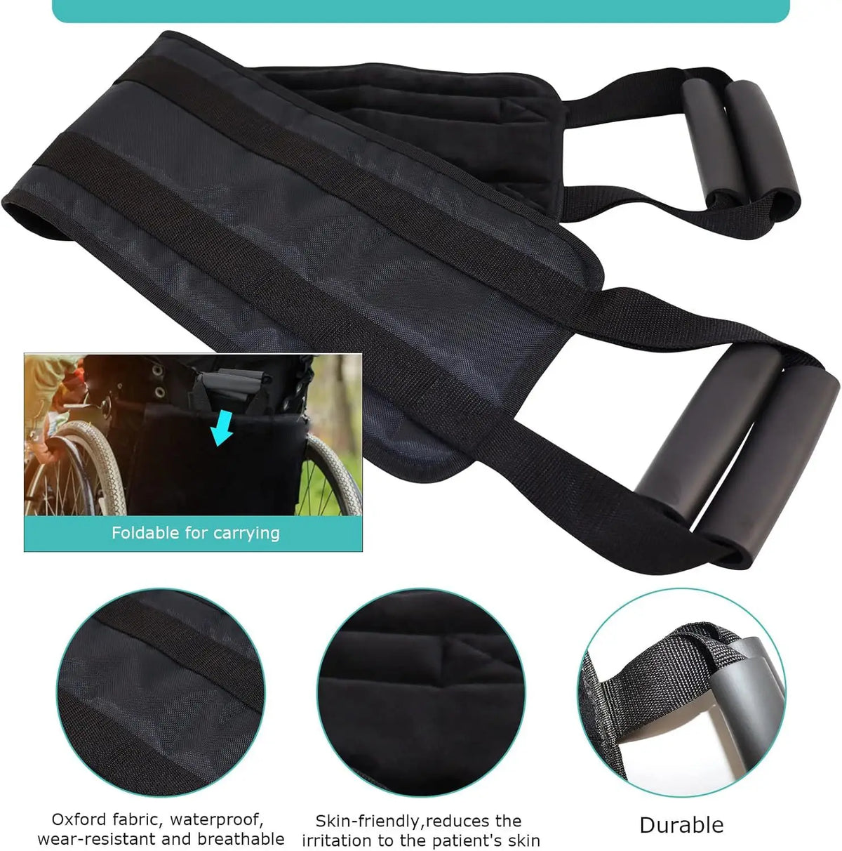 Patient Transfer Belt – Hemiplegia & Disability Care Lift Aid Belt for Bed Mobility, Elderly Support & Nursing Assistance
