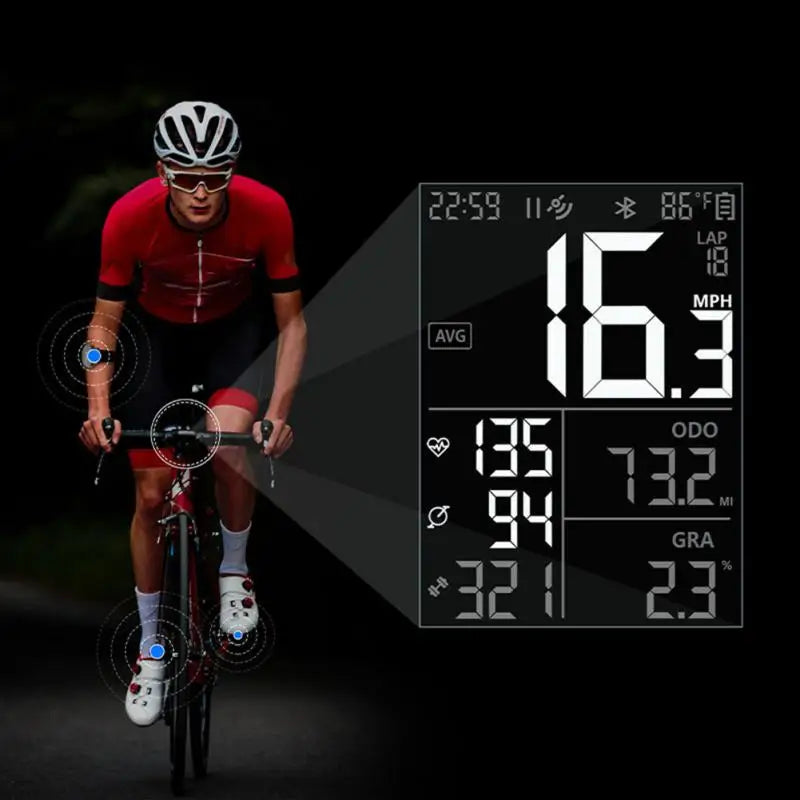 CYCPLUS M2 Wireless Bluetooth GPS Cycling Waterproof Speedometer with ANT+ Communication
