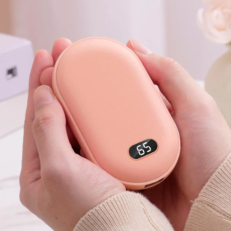 2-in-1 10000mAh Hand Warmer & Power Bank – Quick Heating, USB Rechargeable, Portable Winter Essential