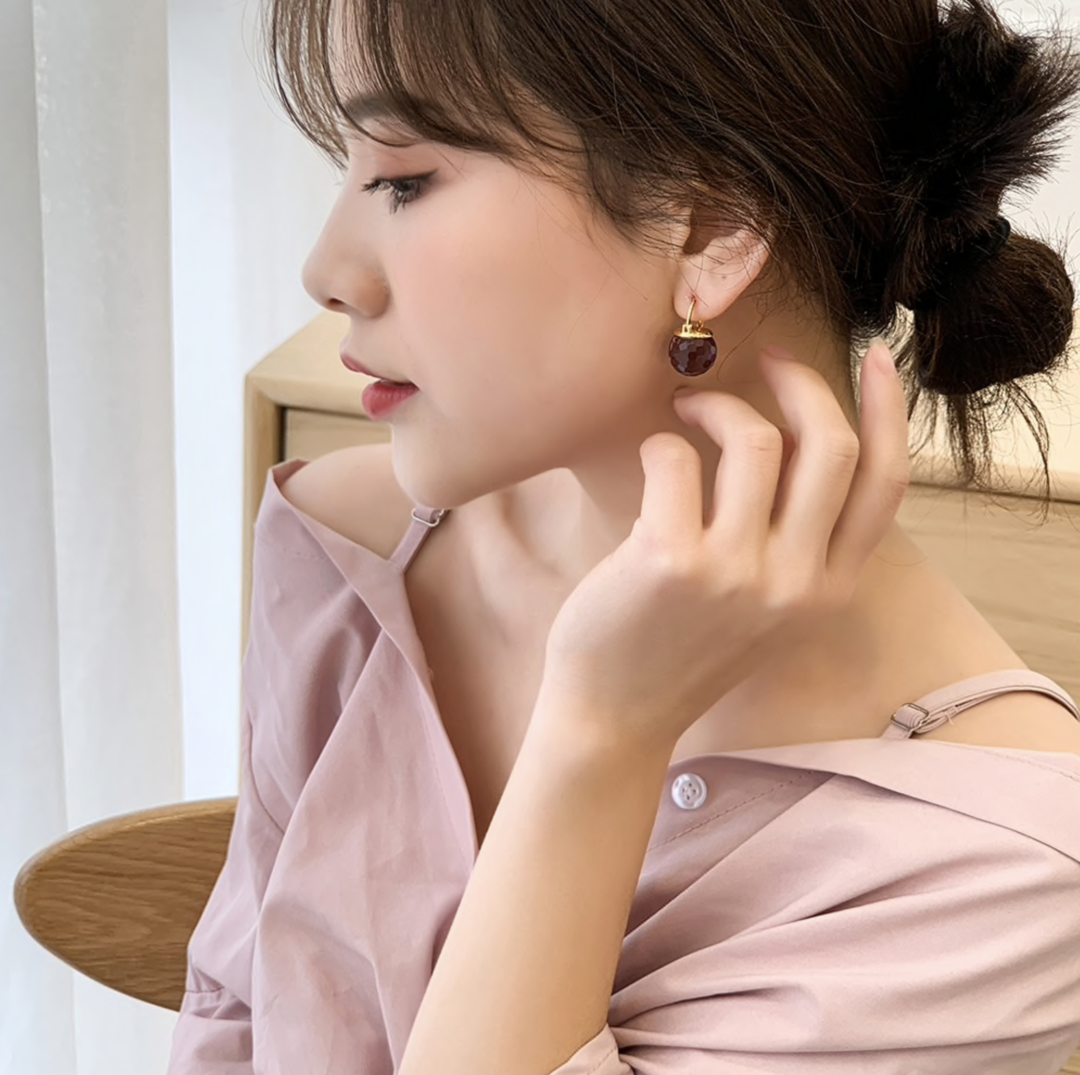 Austrian Crystal Ball Earrings