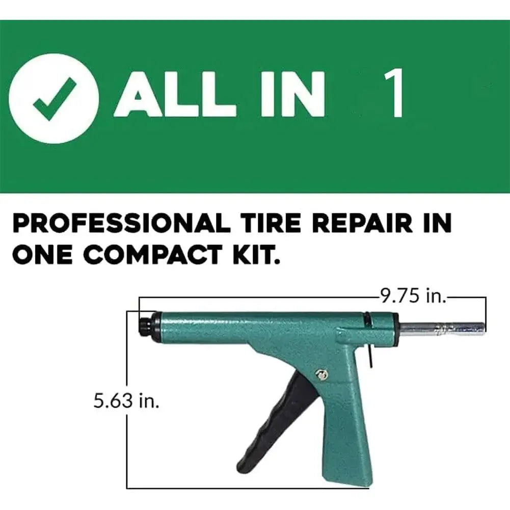 Avichic™ 70PCS Heavy Duty Tubeless Tire Repair Kit – Tire Plug Gun Tool for Car, Motorcycle & Bike Punctures – Emergency Flat Tire Fix