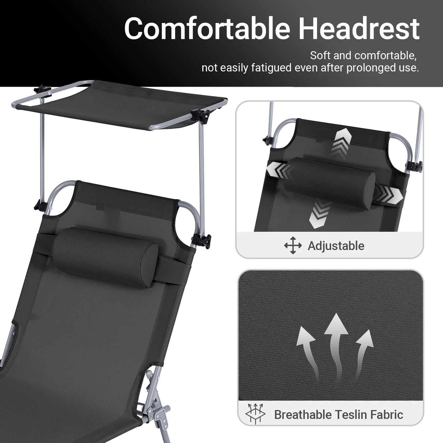 Outdoor Garden Swing Lounger with Metal Frame and Side Storage Bag - Ergonomic Relaxing Rocking Chair for Courtyard, Beach, and Balcony