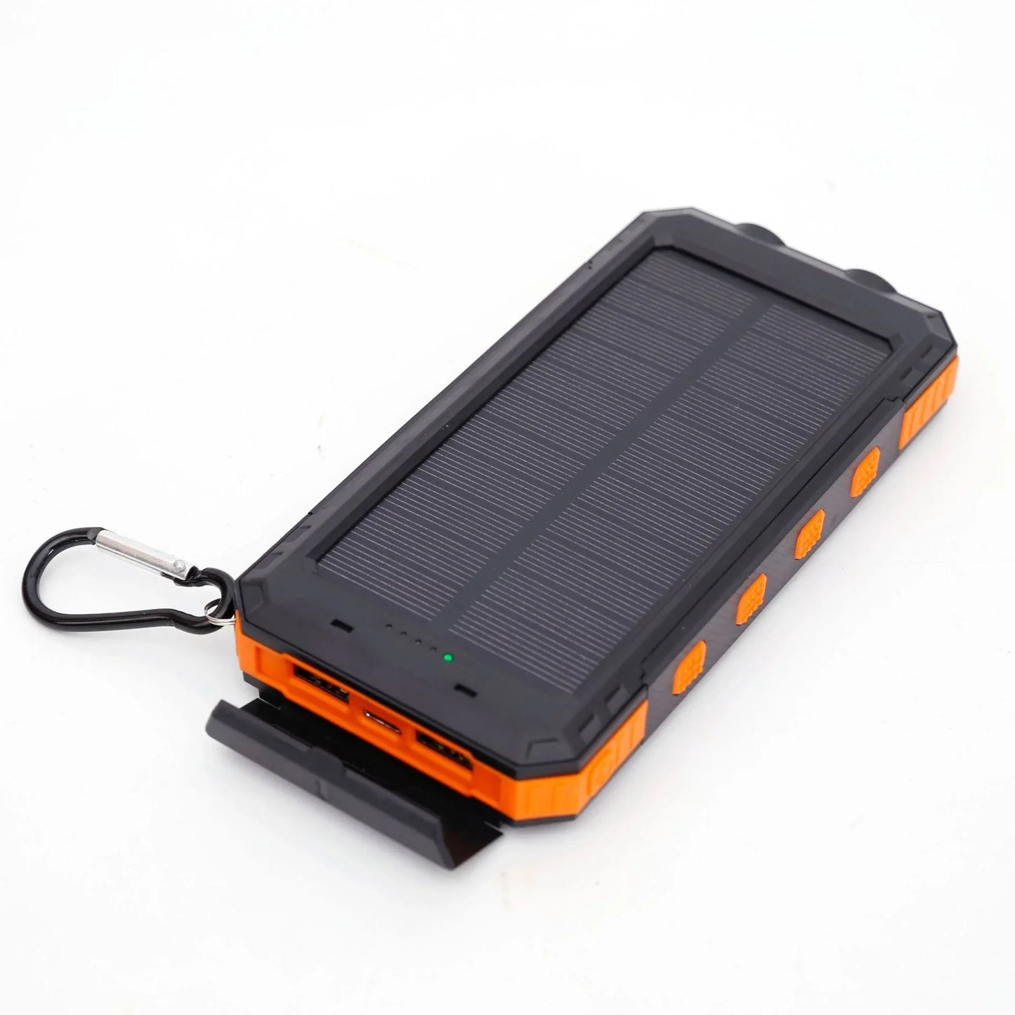 Latest 20000mAh Solar Power Bank Portable Large Capacity Charger Compatible with IOS Android USB output Fast Charging ourdoor