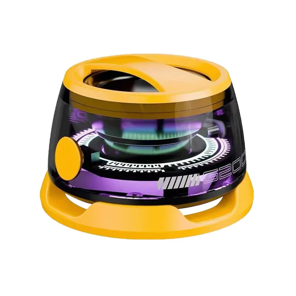 G200 Mini Bluetooth Speaker – RGB Light, Magnetic Mount, BT5.3, Wireless, 7H Playback, Phone Holder, Portable Sound Box