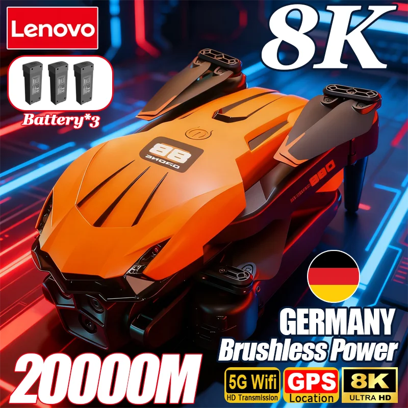 Foldable GPS Drone with 8K Aerial HD Dual Camera - Professional Optical Flow Hovering Quadcopter for Photography with Gesture Control