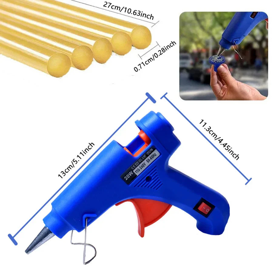 Avichic™ Paintless Car Dent Repair Kit – Golden Dent Puller Tool Set with Glue Tabs for Auto Body Minor & Deep Dent Removal