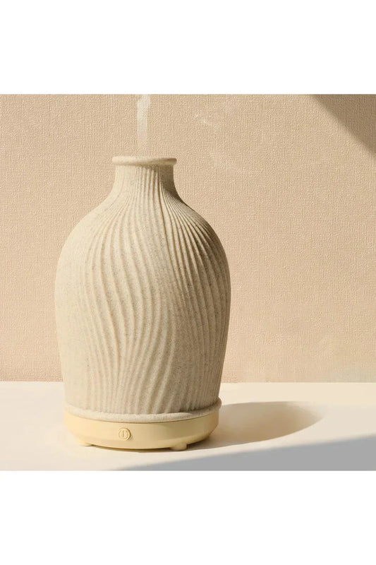 Luxury Ultrasonic Aroma Diffuser with Natural Stone Finish and 6-Hour Run Time