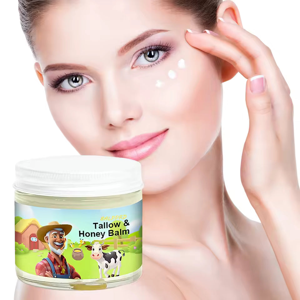 Tallow Honey Balm – Natural Moisturizer with Grass-Fed Tallow & Organic Honey for Dry Skin