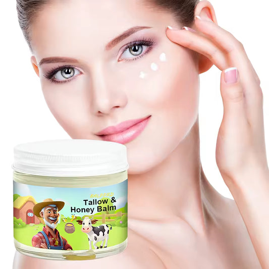 Tallow Honey Balm – Organic Moisturizer for Sensitive Skin with Honey & Olive Oil