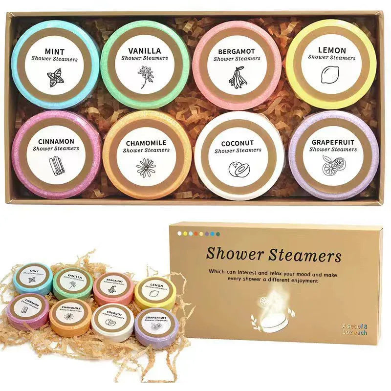 8pcs Natural Bath Bomb Set – Moisturizing Bubble Spa Balls for Relaxation, Skin Care & Aromatherapy