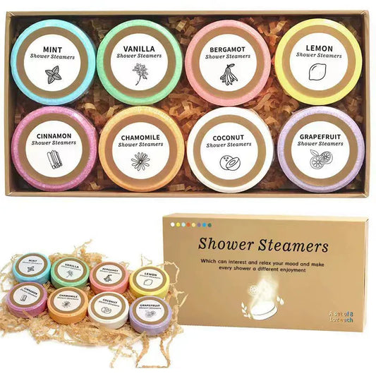 8pcs Natural Bath Bomb Set – Moisturizing Bubble Spa Balls for Relaxation, Skin Care & Aromatherapy