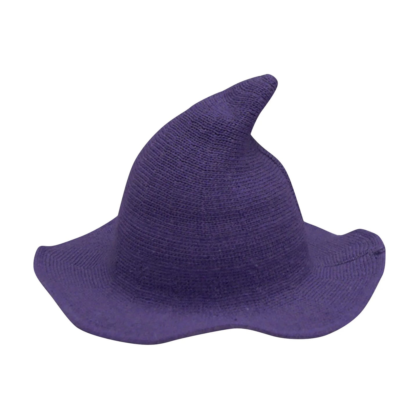 Foldable Women’s Witch Hat – Warm Crochet Pointed Winter Costume Hat for Halloween, Festivals & Cosplay Accessories