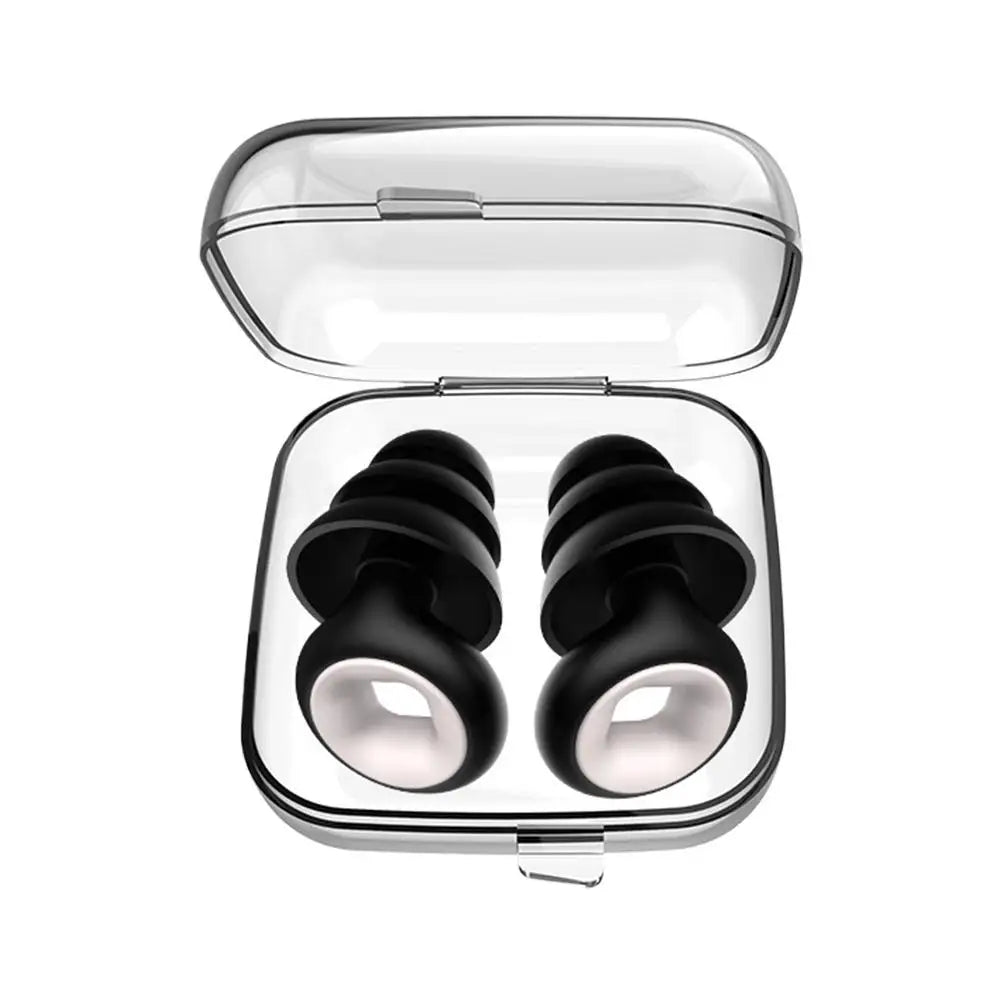 Avichic™ Silicone Noise-Cancelling Earplugs – Waterproof Earplugs for Swimming, Sleeping & Noise Isolation – Soft & Reusable