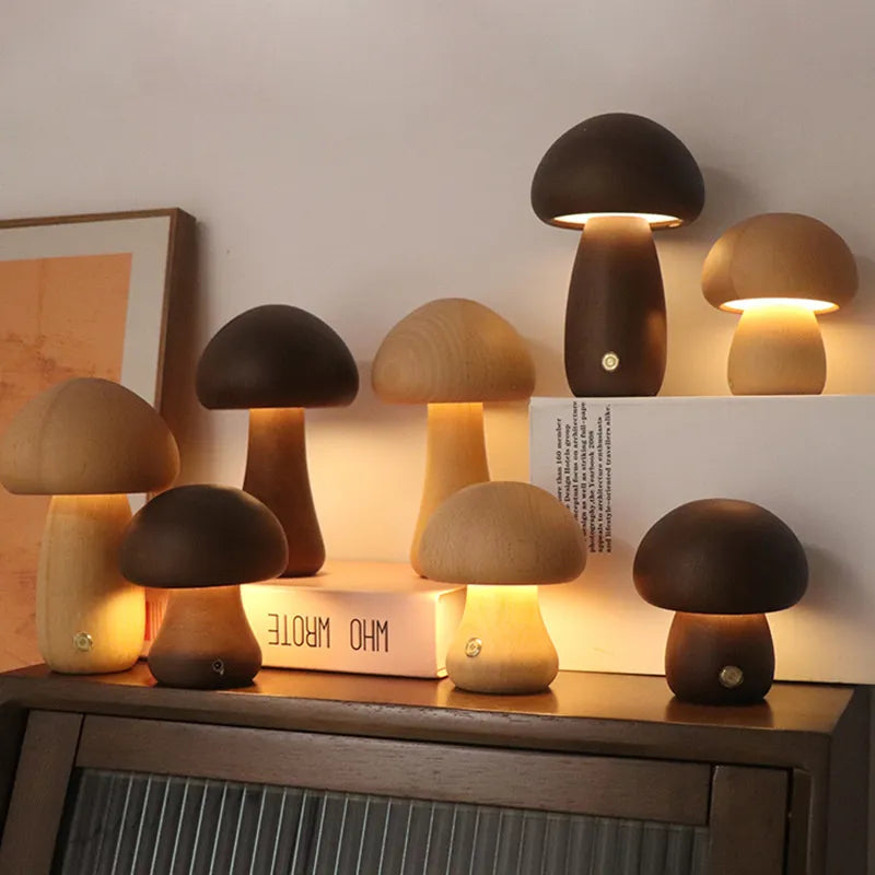 GlowMush Touch Lamp: Soft Light Decorative LED Table Lamp for Bedroom & Children's Room Ambience